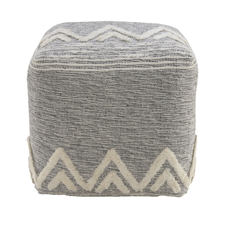 Polyester Ottoman for Living Room, Bedroom, or Lounge Seating