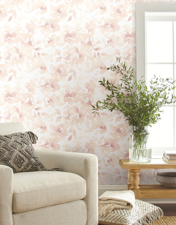 Renewed Floral Pink Wallpaper