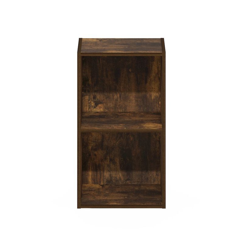 Pasir 2-Tier Open Shelf Bookcase, Amber Pine