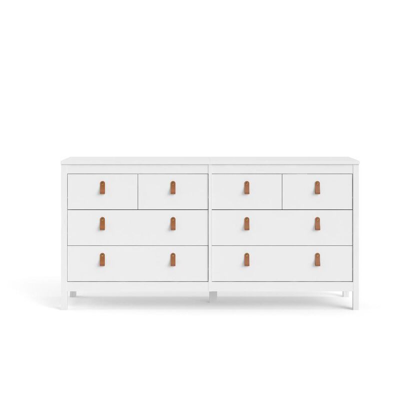 Tvilum Madrid 8 Drawer Double Dresser , White