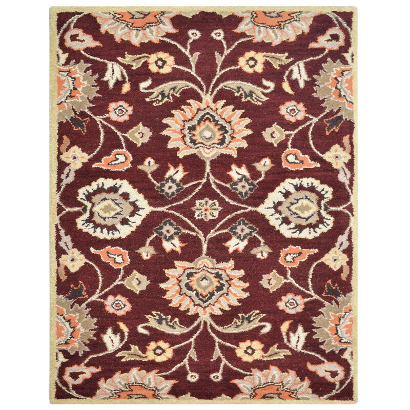 RUGSOTIC CARPETS HAND TUFTED WOOL ECO-FRIENDLY AREA RUGS  - Rectangle Shape, Size, Classic Oriental Traditional  Design, High Pile Thick Handmade Anti Skid Area Rugs (K00712) image number 0