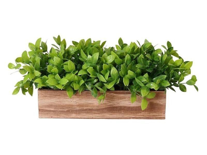 Artificial Boxwood Plants Outdoor Home Decor Potted Rectangular image number 0