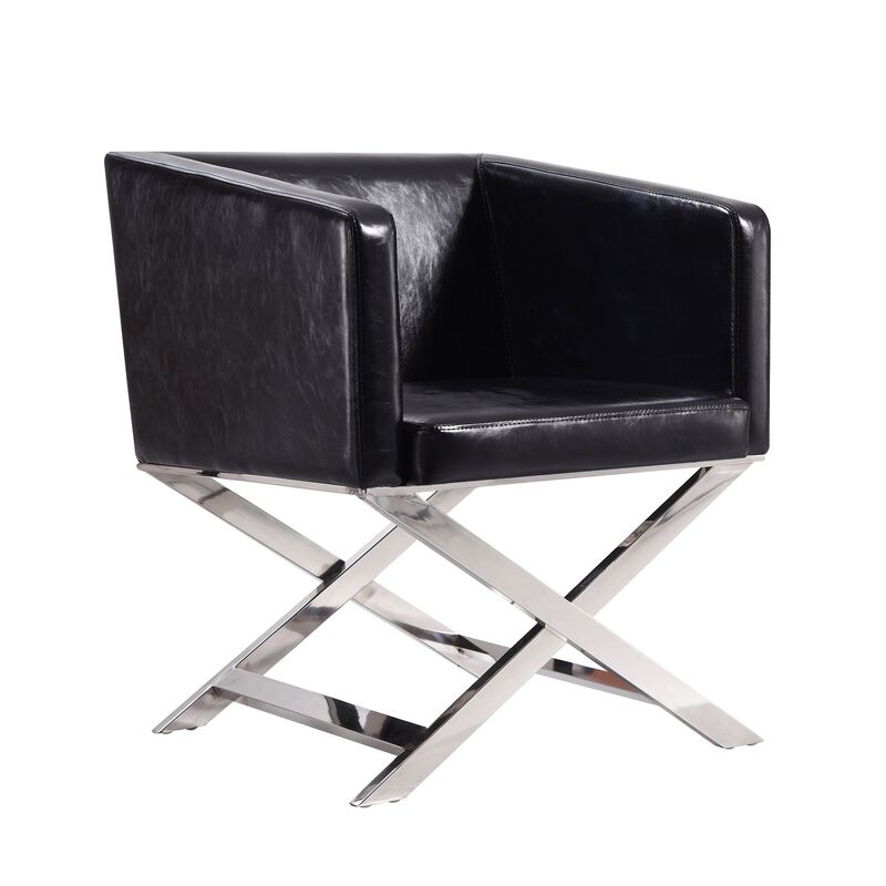 Hollywood Black Accent Chairs (Set of 2)