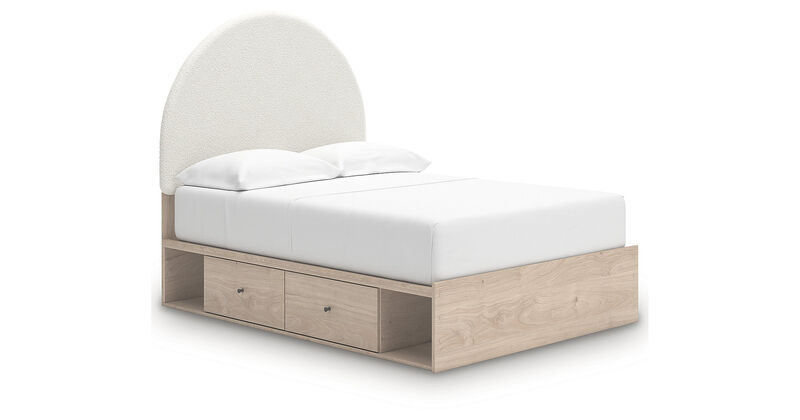 Shapella Full Upholstered Panel Bed with Storage image number 20