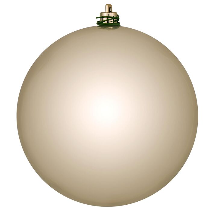 Vickerman 3" Oat Shiny Ball Ornament. Includes 12 Ornaments per Pack.