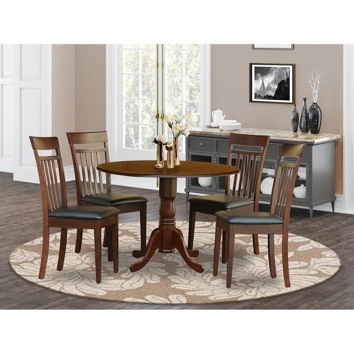 5 PC Kitchen Table set-small Table-plus 4 Kitchen Chairs