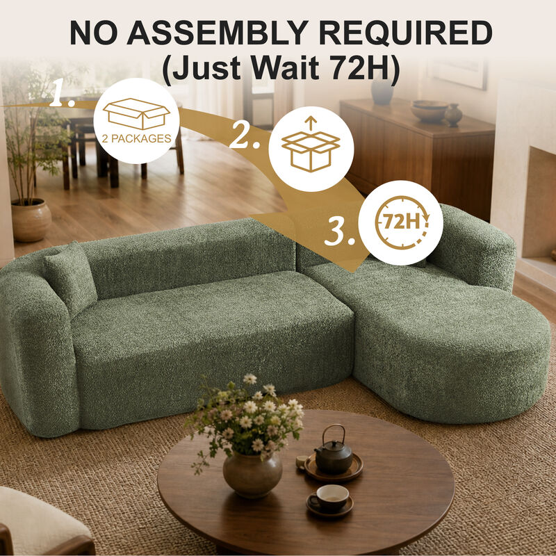 Bagcop L-Shaped Sectional Couch image number 3