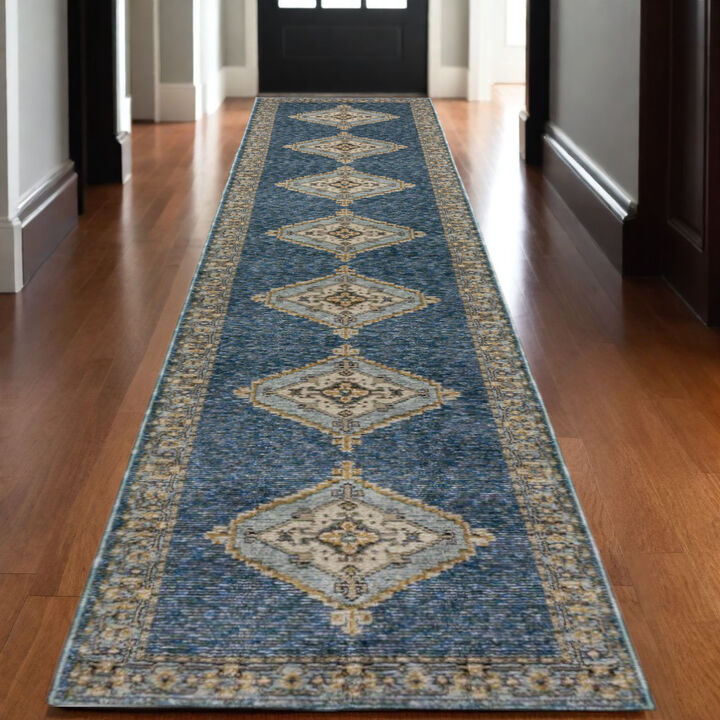 HomeRoots Medallion Runner Rug