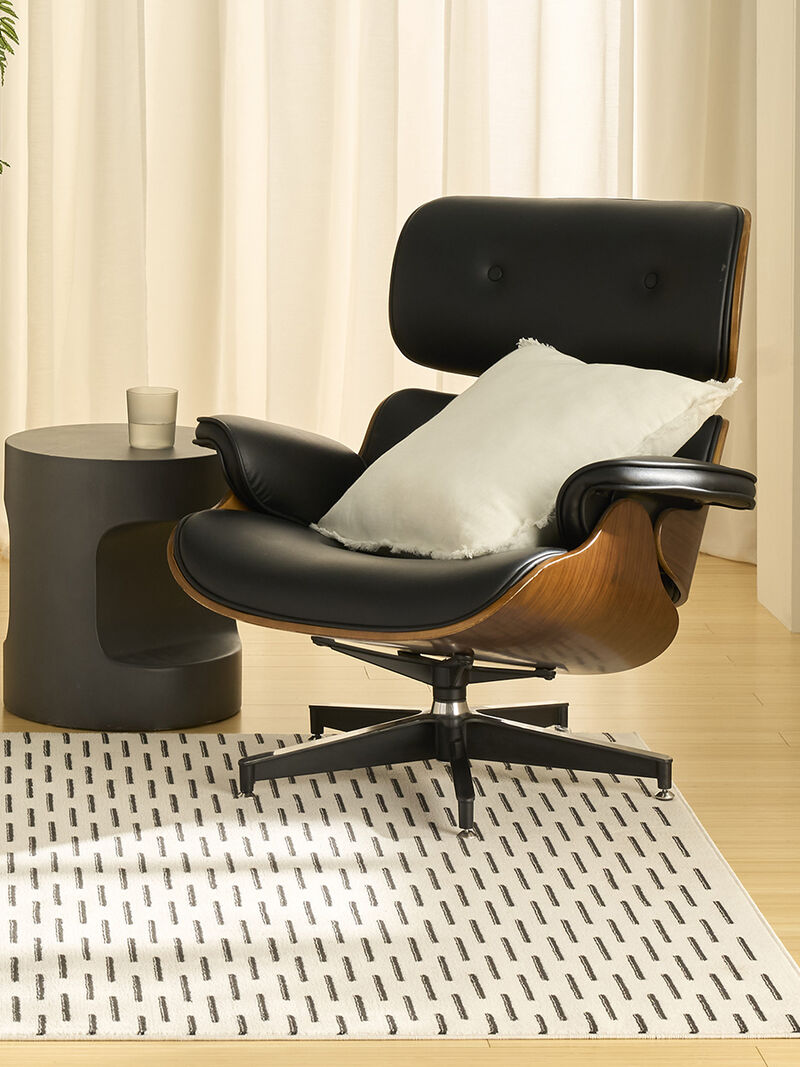 Nordic NRC12 Ivory/Black 4' x 6' Rug