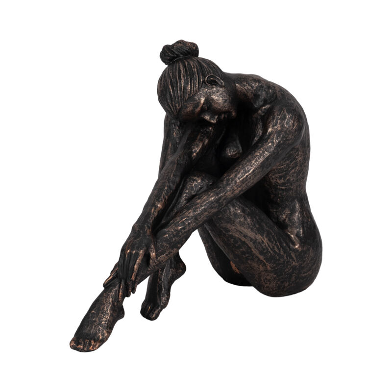 11" Resting Ballerina, Bronze image number 1