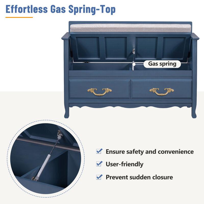 Merax Shoe Bench with Hidden Storage