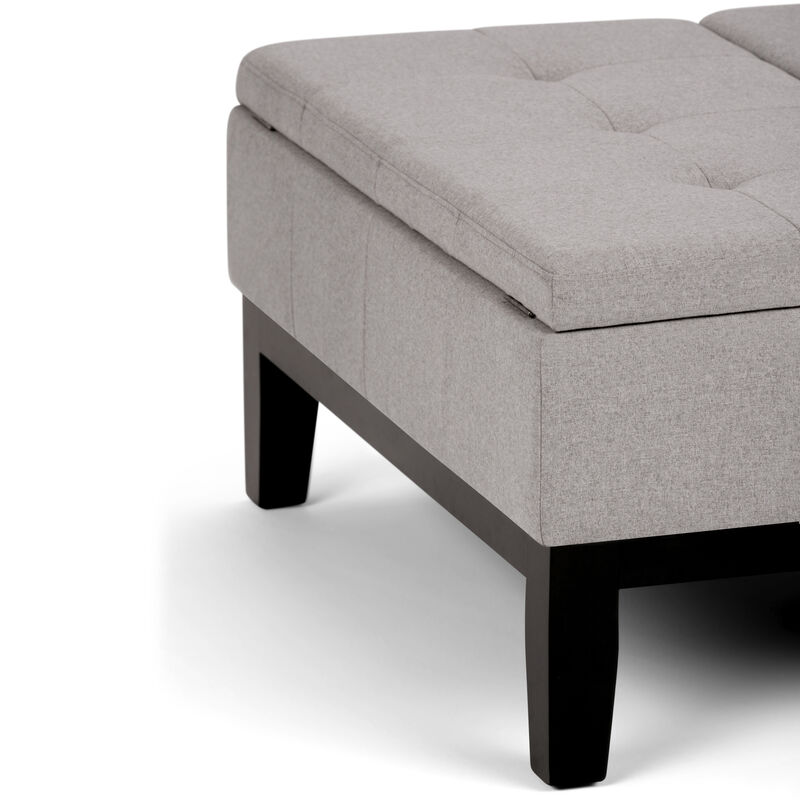 Simpli Home Dover Square Coffee Table Storage Ottoman image number 5