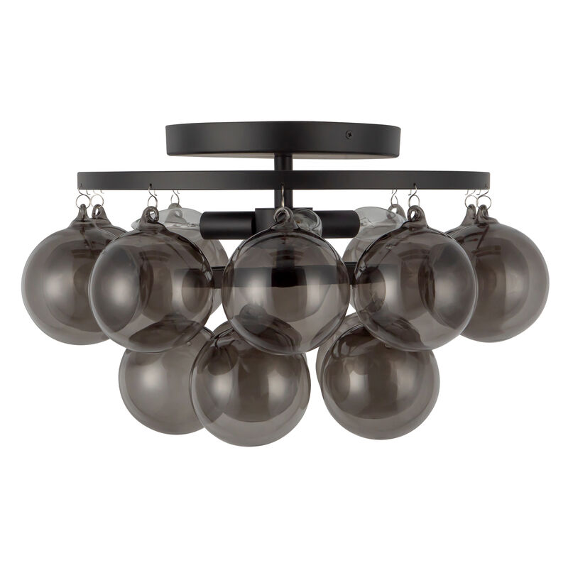 Faye 18 in Semi Flush Mount with Glass image number 1