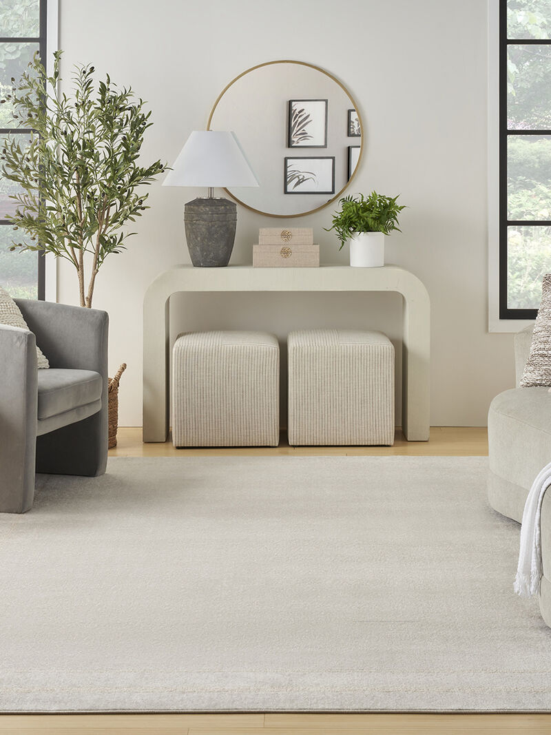 Nourison Essentials NRE02 Ivory/Gold 10' x 14' Rug