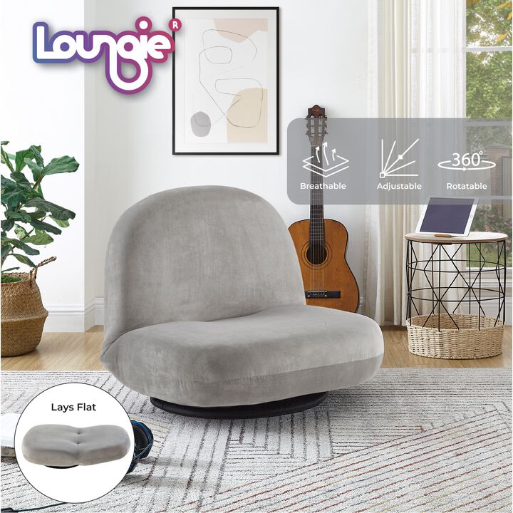 Loungie Delainey Plush Recliner/Floor Chair