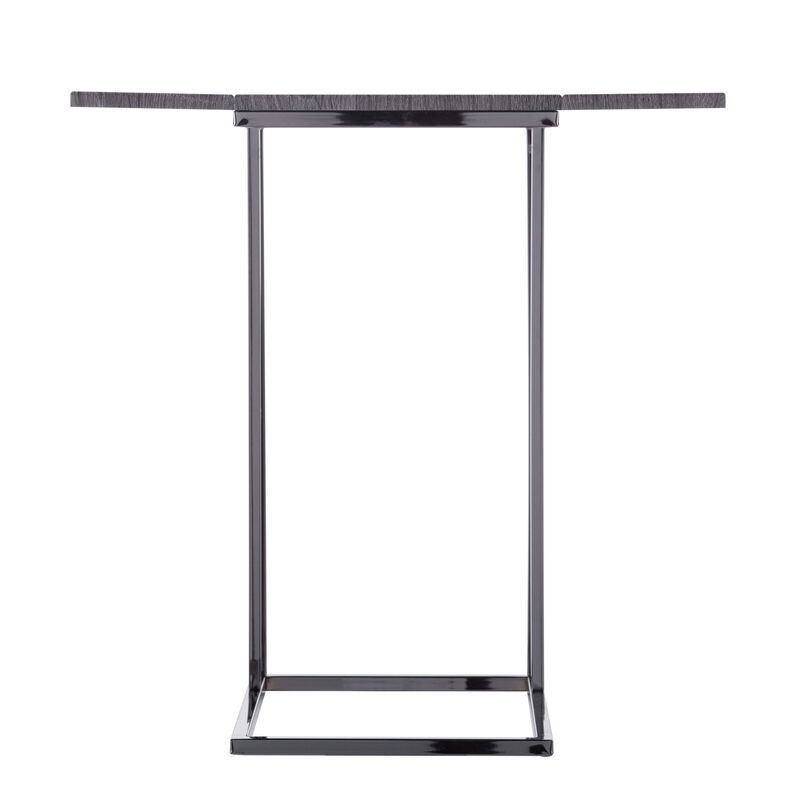 Expandable Rectangular End Table with Adjustable Surface, Ideal for Small Spaces