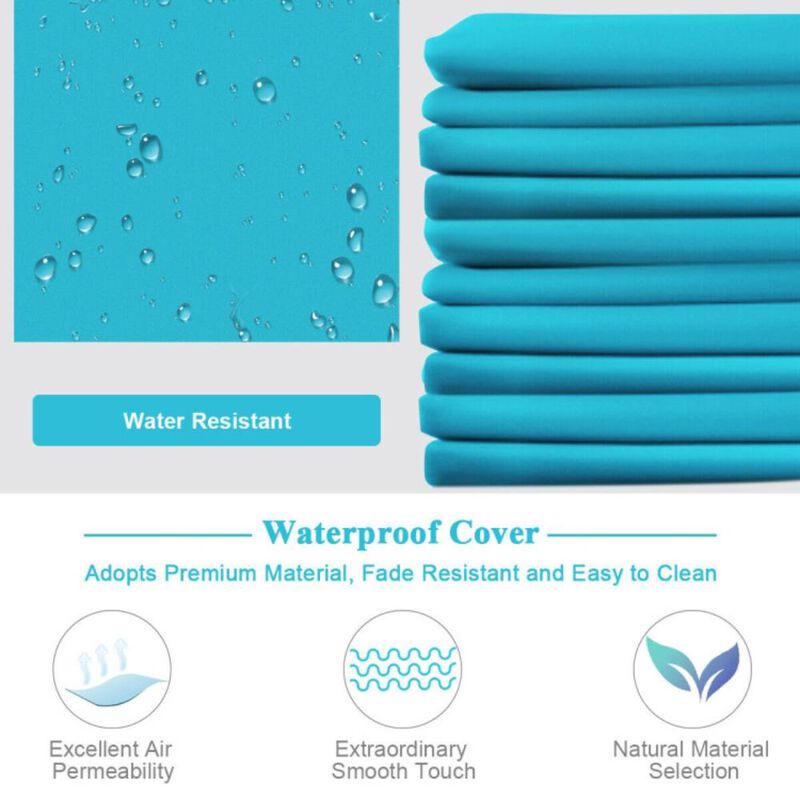 Hivvago 3 Pieces Outdoor Patio Corner Rattan Sofa Set