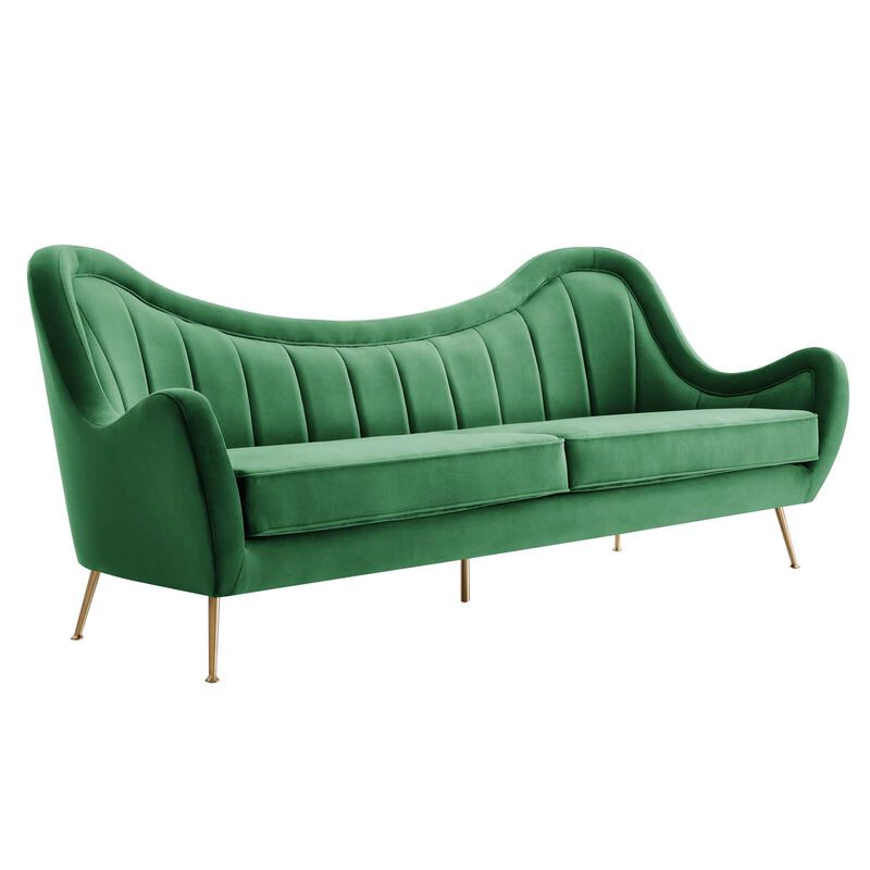 Cheshire Channel Tufted Performance Velvet Sofa image number 2