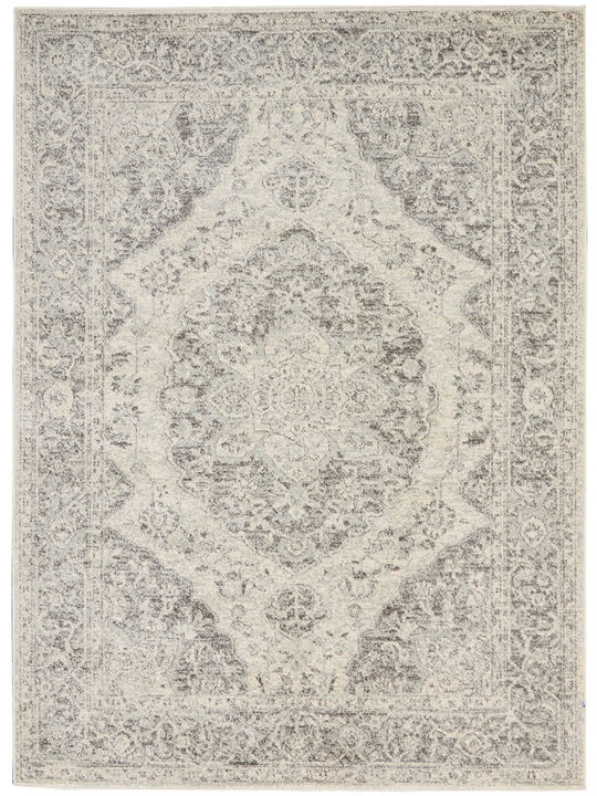 Tranquil TRA05 Ivory/Gray 4' x 6' Rug