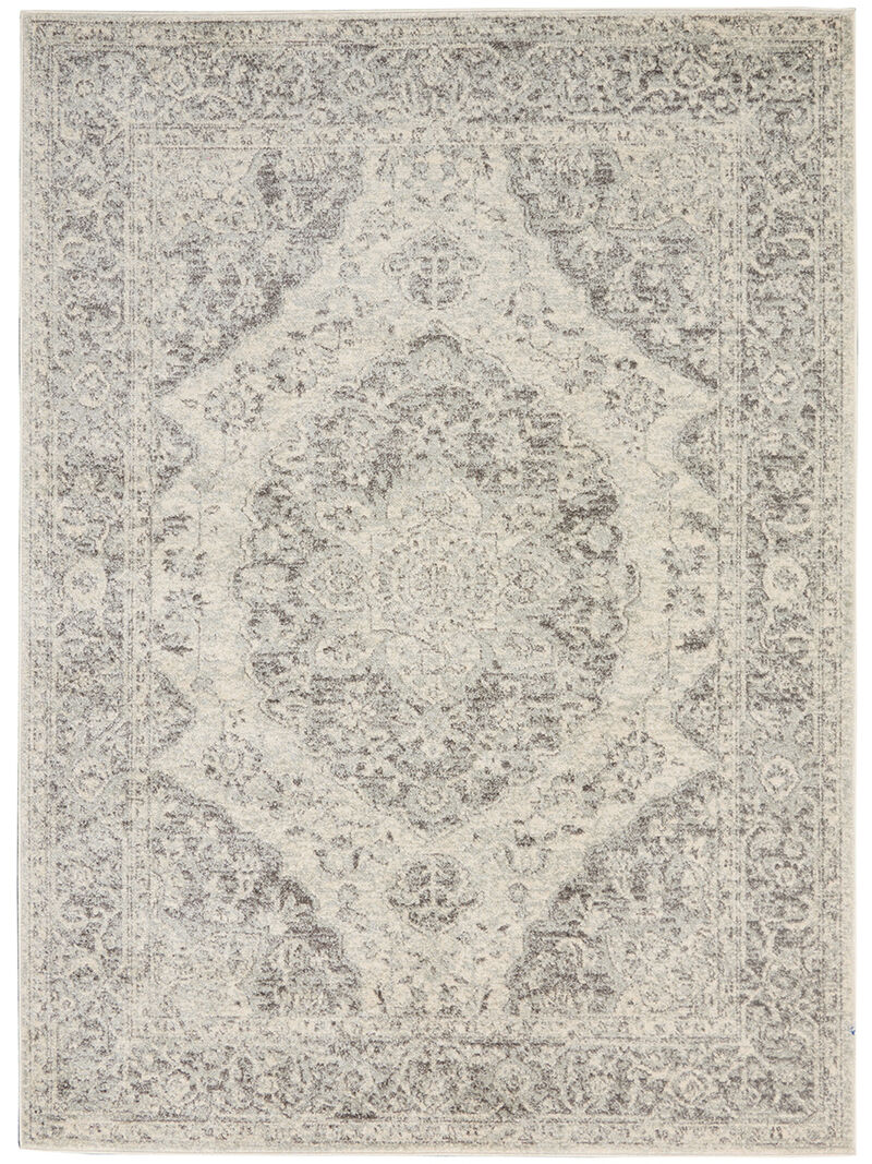 Tranquil TRA05 Ivory/Gray 4' x 6' Rug
