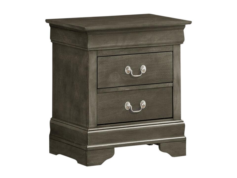 Louis Philippe 2-Drawer Nightstand (24 in. H X 22 in. W X 16 in. D)