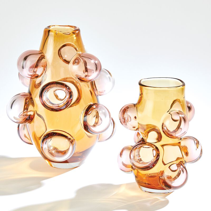 Bubbled Vase-Brown Small image number 1