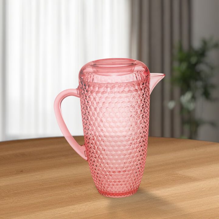 Diamond Acrylic Pitcher for Water, Juice, Cocktails, and Entertaining