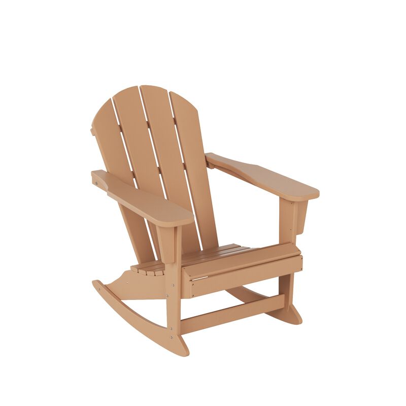 WestinTrends Outdoor Rocking Poly Adirondack Chair (Set Of 4)