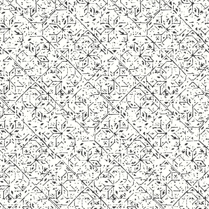 Bazaar Tangier Tile Black Wallpaper G78334