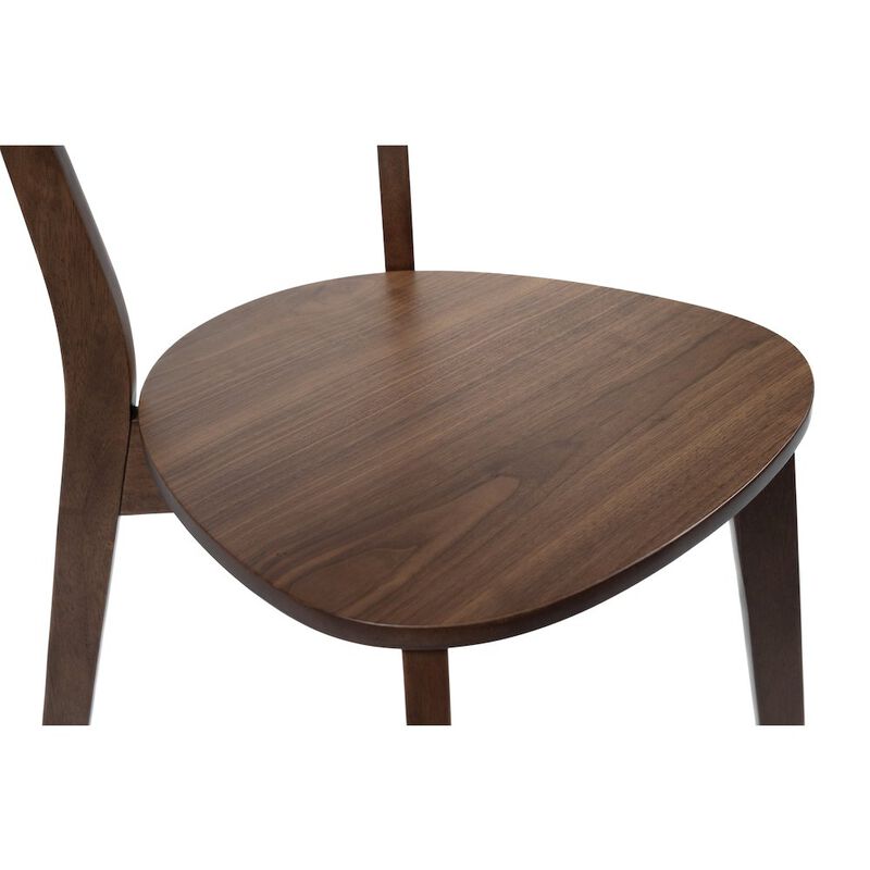New Classic Furniture Gabby Wood Dining Chair in Walnut (Set of 4)