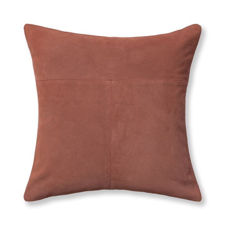Clemson Suede Burnished Sienna Pillow