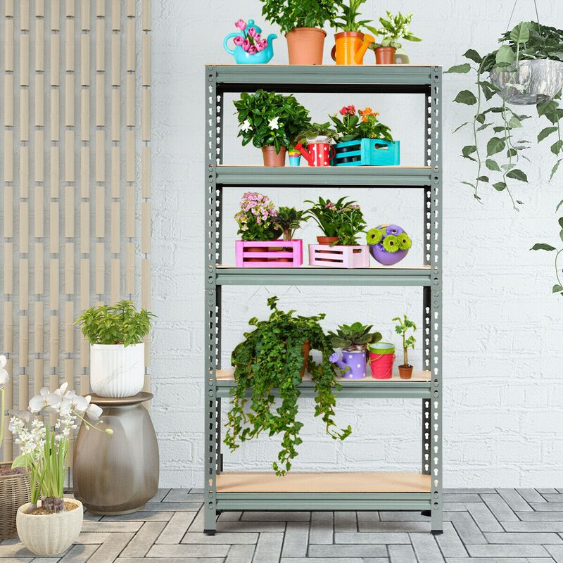 5-Tier Steel Shelving Unit Storage Shelves Heavy Duty Storage Rack