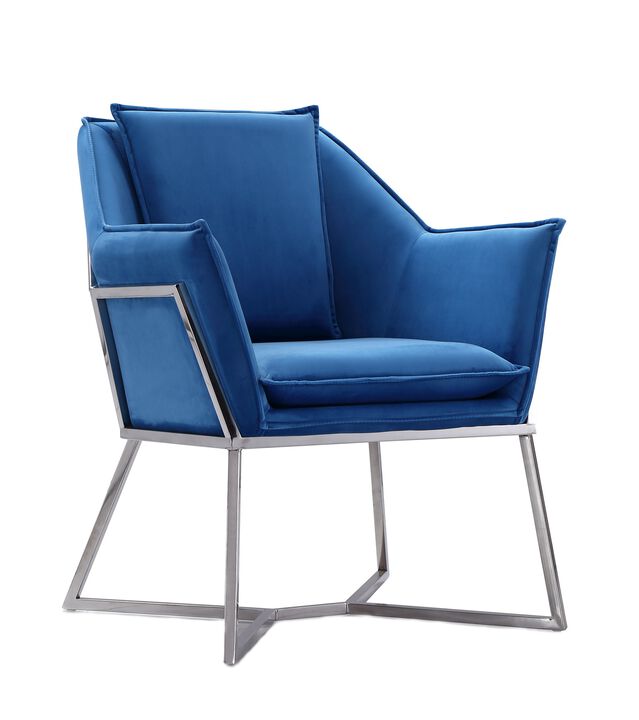 Origami Blue Accent Chair