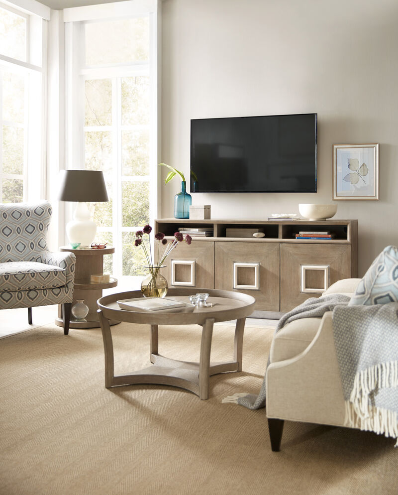 Affinity Round Cocktail Table in Grey