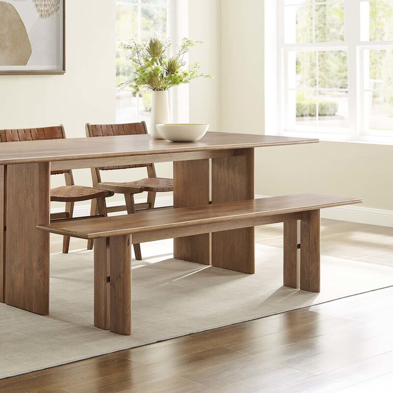 Amistad 72" Wood Bench image number 8