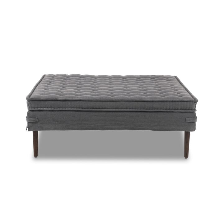 Cole 48" Broadway Denim Ottoman