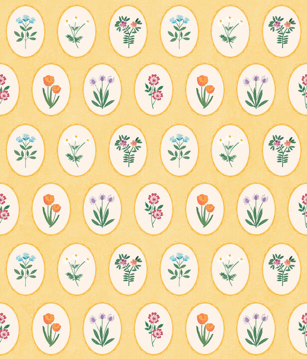 Heirloom Floral Medallions Peel and Stick Wallpaper