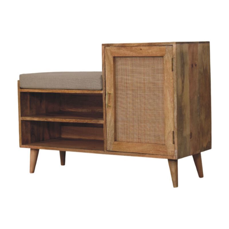 Artisan Furniture Solid Wood Larissa 2 slot Oak-ish Bench Unit
