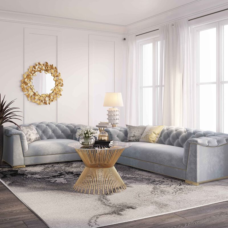 Farah Velvet Sofa. image number 6