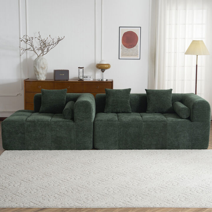 Merax Full-Compressed Sofa Modular Sectional Sofa