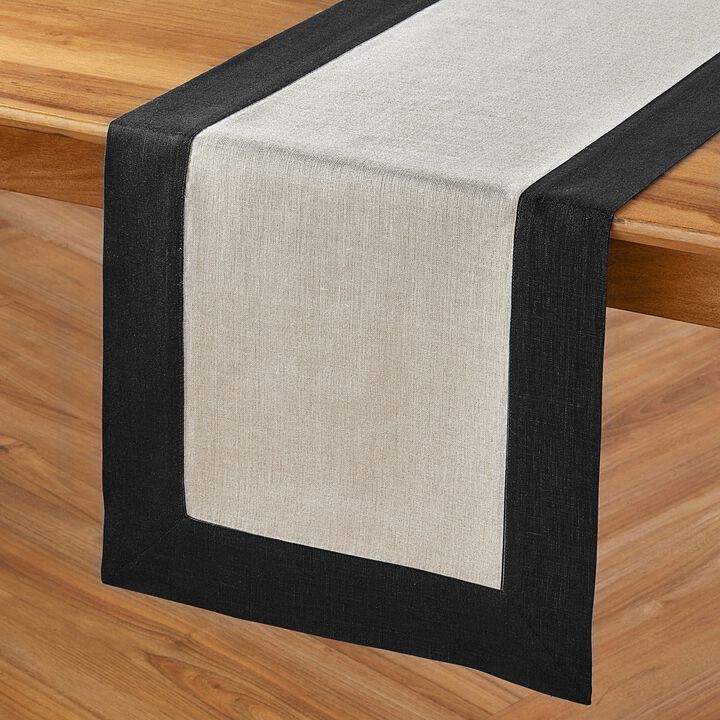 Solino Home 100% Pure Linen Table Runner - Contempo