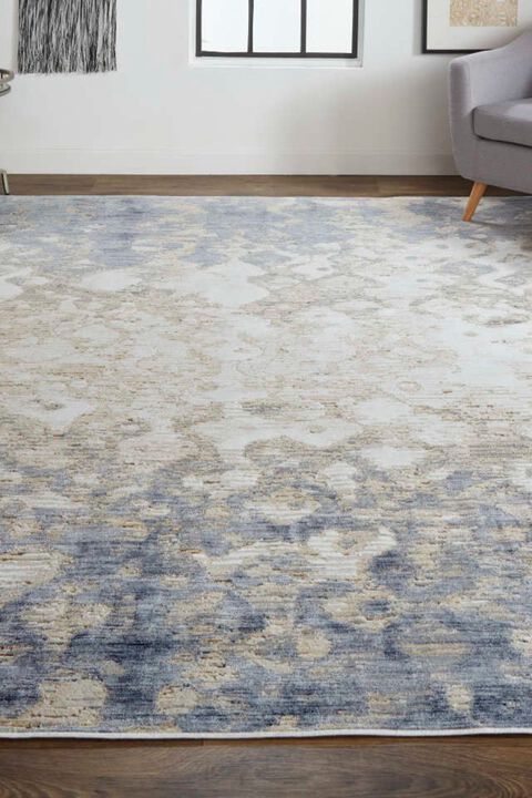 Laina 39G7F Blue/Beige 3' x 10' Runner Rug