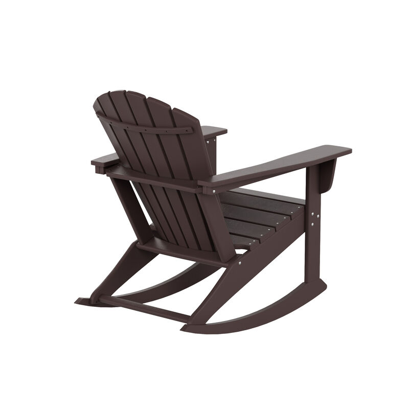 WestinTrends Outdoor Patio Adirondack Rocking Chair