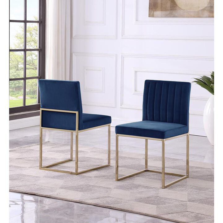 Jacobsen Velvet Armless Chairs (Set of 2)