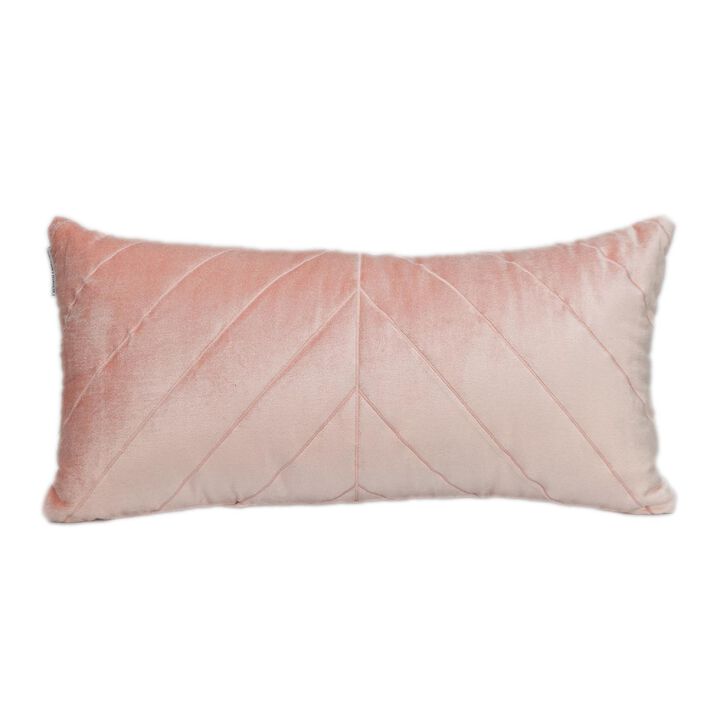 24" Pink Symmetry Stitch Pattern Throw Pillow