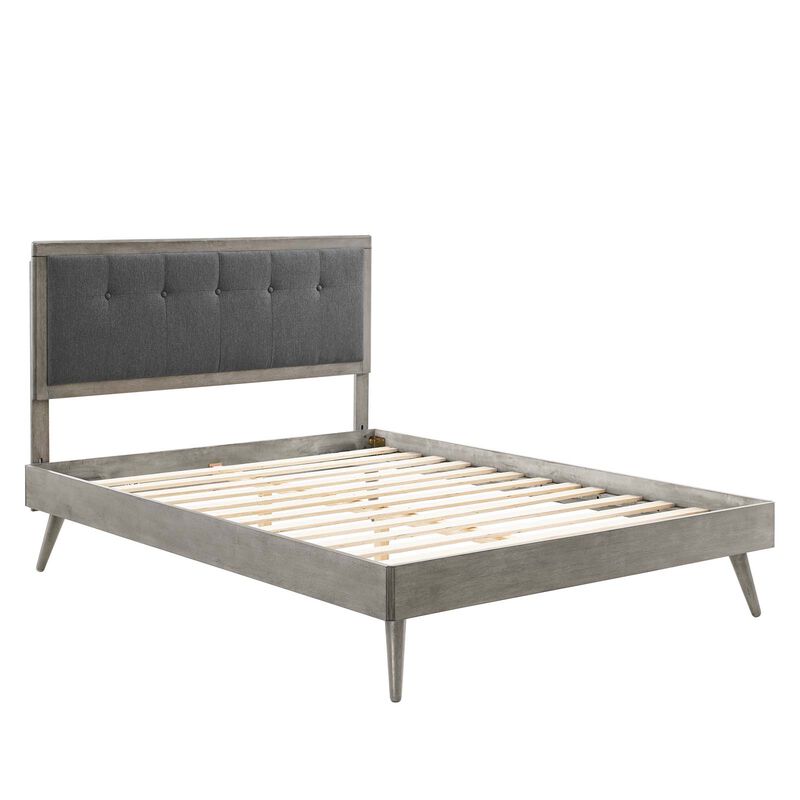 Modway - Willow Full Wood Platform Bed with Splayed Legs