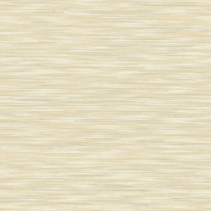 Benson Yellow Faux Fabric Wallpaper (Set of 2)