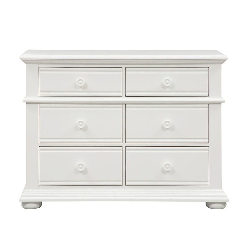 Liberty Furniture Summer House 6 Drawer Dresser in Oyster White image number 1