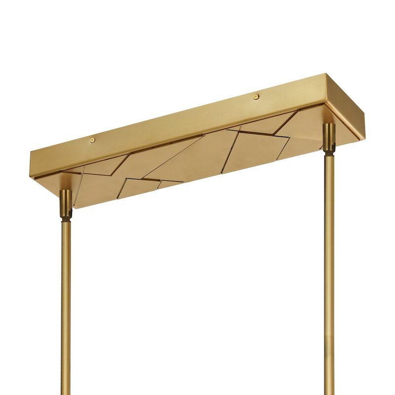 CWI Lighting Valira Integrated LED Brass Chandelier