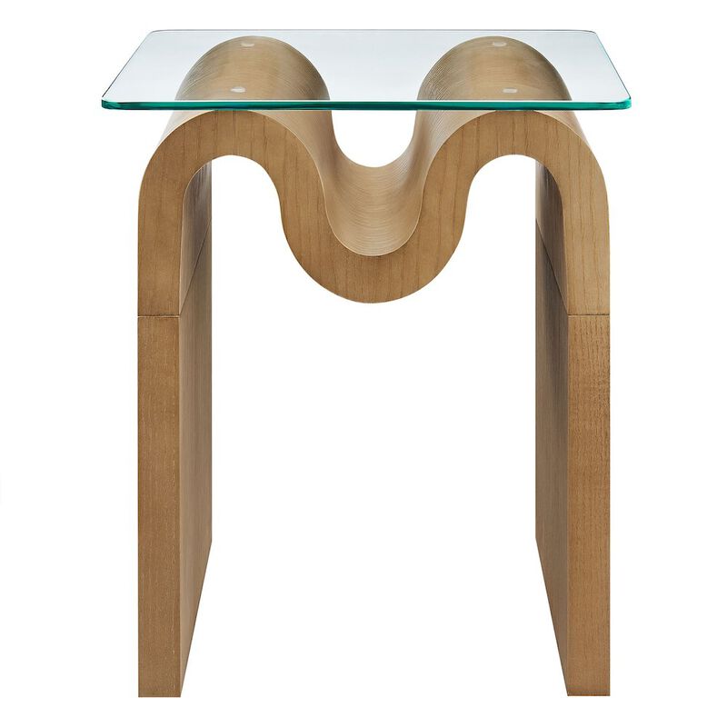 Ondine Glass Top Side Table image number 4